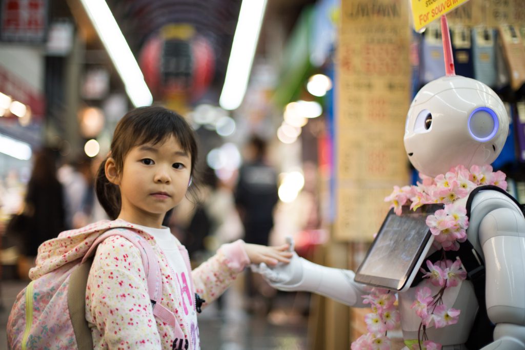 Robot in winkel marketing automation