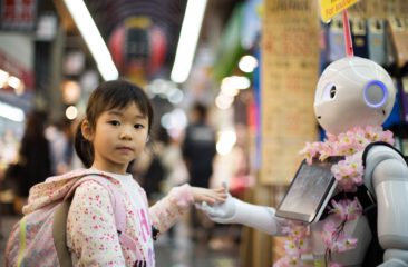 Robot in winkel marketing automation